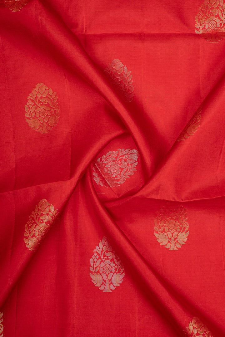Red Pure Soft Silk Saree