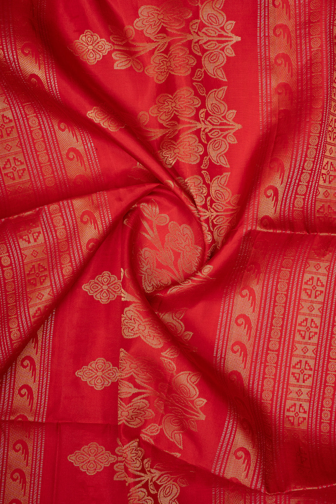 Red Pure Soft Silk Saree