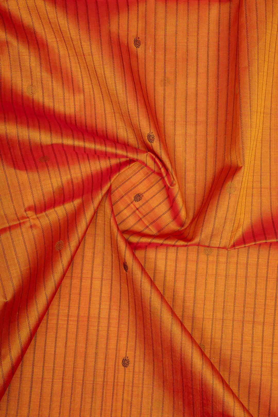 Mustard Stripes Pure Silk Cotton Saree
