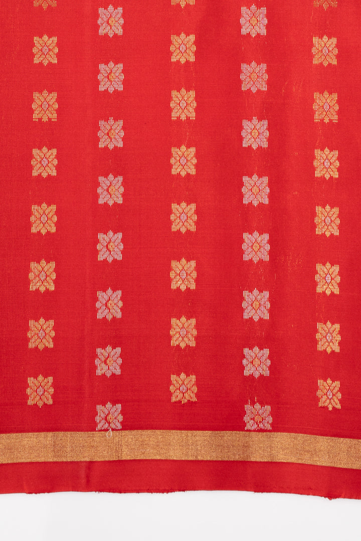 Red Pure Soft Silk Saree
