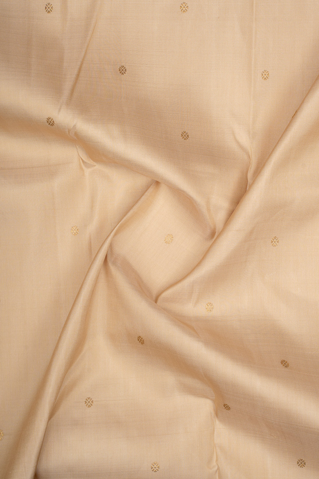Champagne Beige and Brown Varisaipettu Pure Kanchipuram Silk Saree