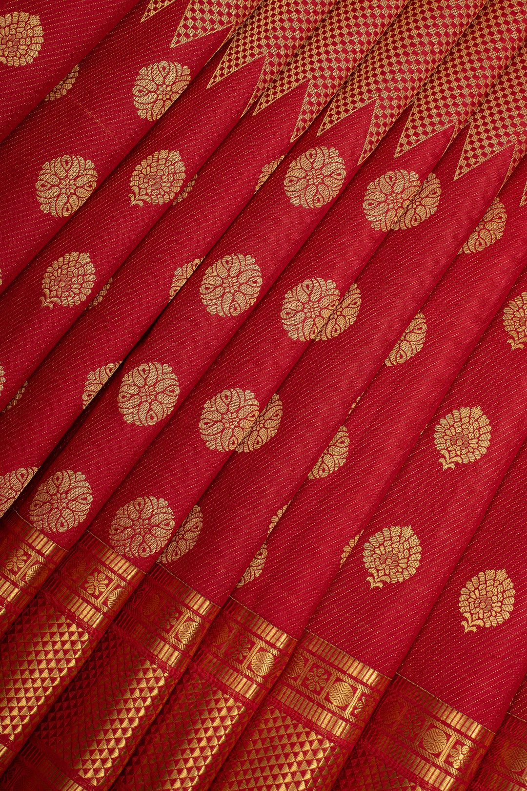 Red Traditional Pure Kanchipuram Silk Saree