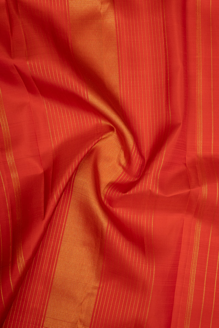Maroon plus veldhari checks red rettai pettu pure kanchipuram silk saree