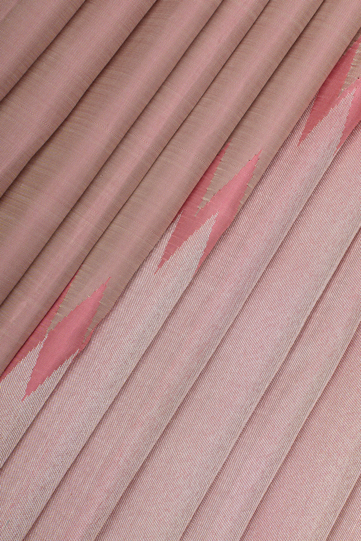Flamingo Pink Rising 8 Kol Pure Kanchipuram Silk Saree