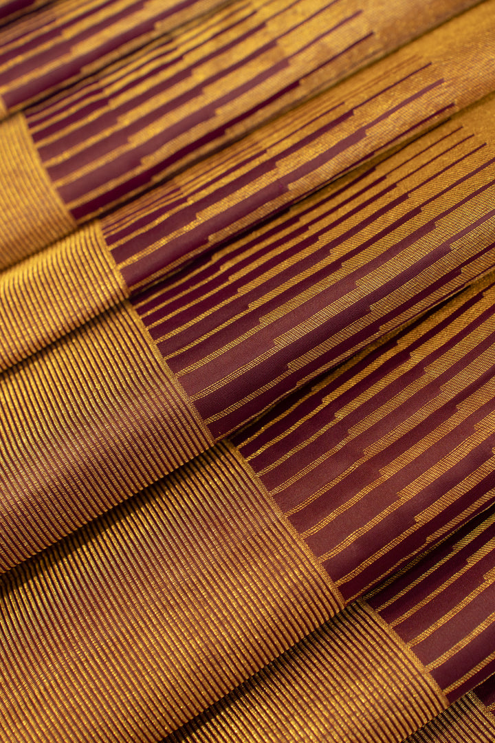Sangria purple tissue kanjivaram silk saree