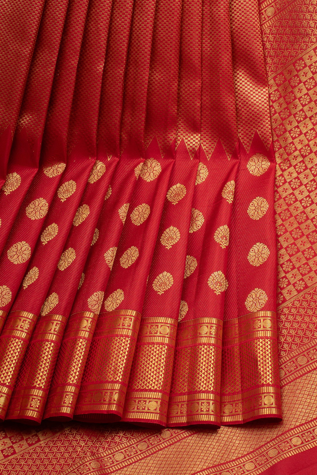 Red Traditional Pure Kanchipuram Silk Saree