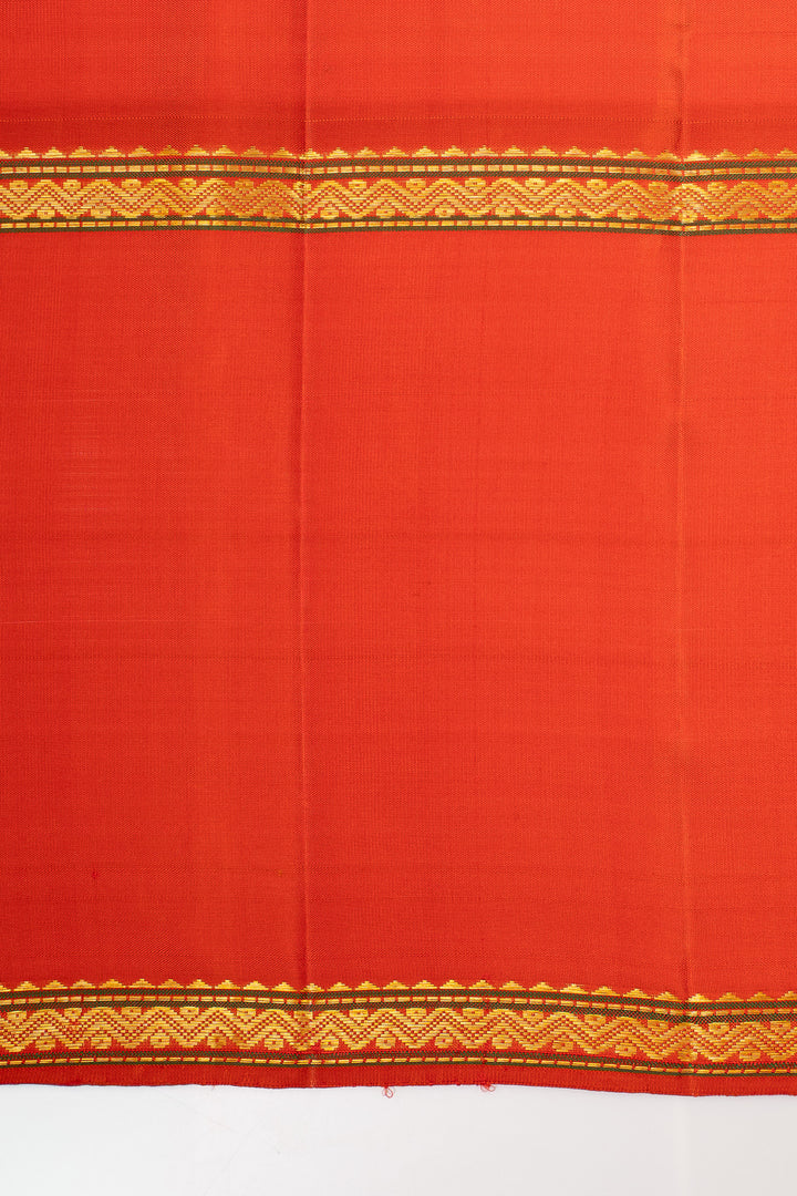Maroon plus veldhari checks red rettai pettu pure kanchipuram silk saree