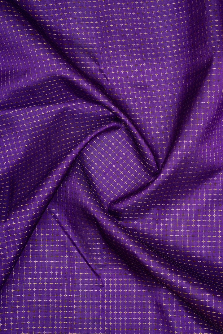 Purple and Red Plus Veldhari Pure Kanchipuram Silk Saree
