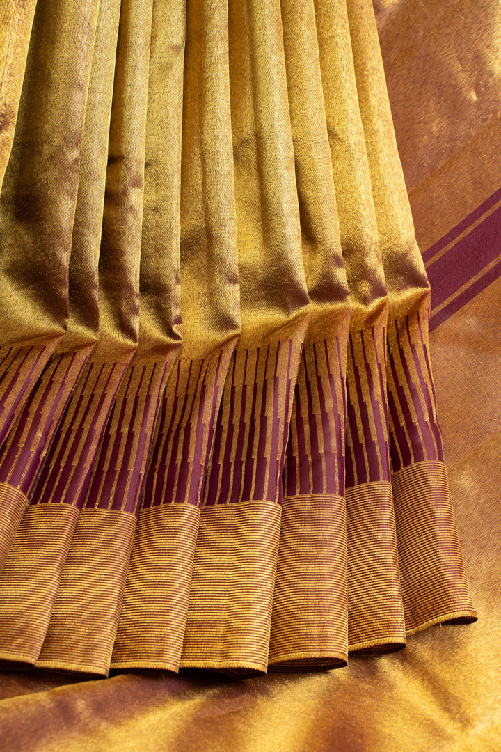 Sangria purple tissue kanjivaram silk saree