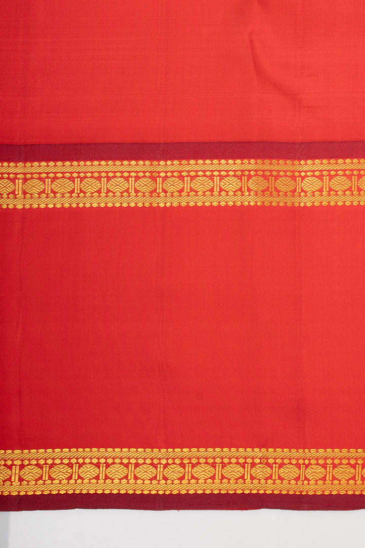 Purple and Red Plus Veldhari Pure Kanchipuram Silk Saree