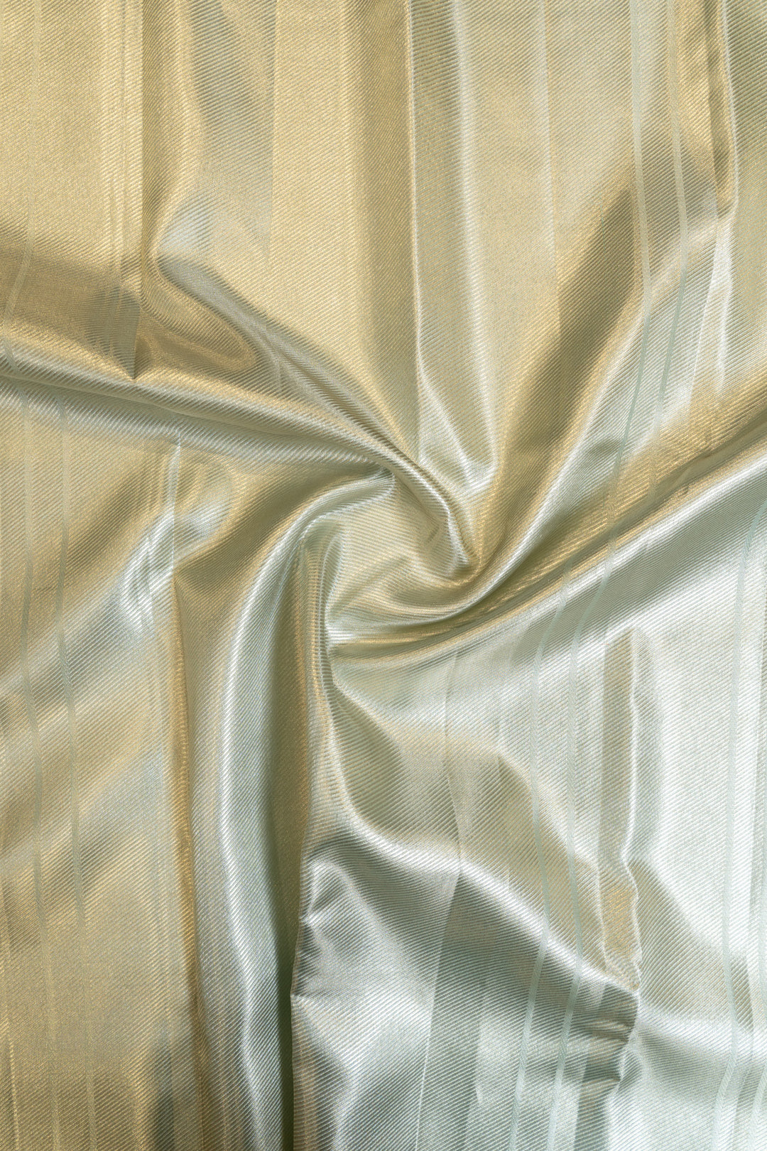 Pastel blue geometric tissue Kanchipuram silk saree