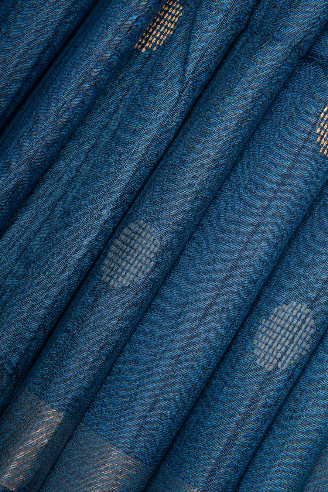 Blue Threadwork Pure Tussar Saree