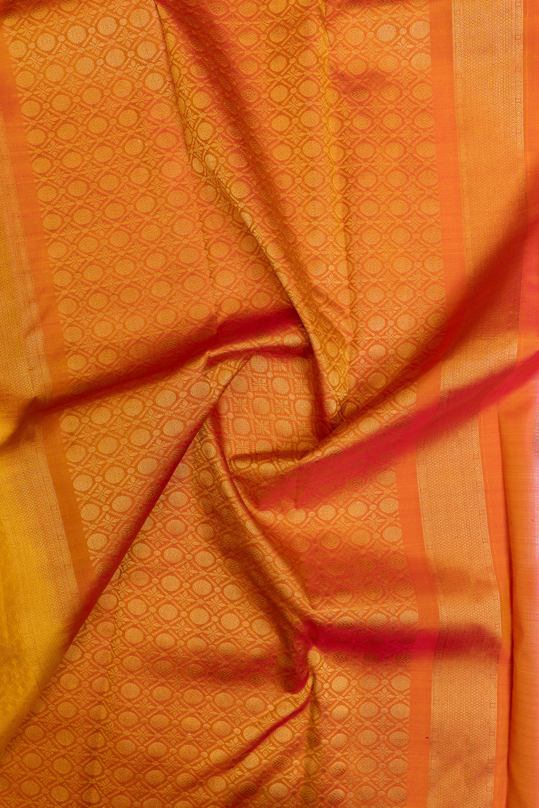 Yellow thread brocade pure Kanchipuram silk saree