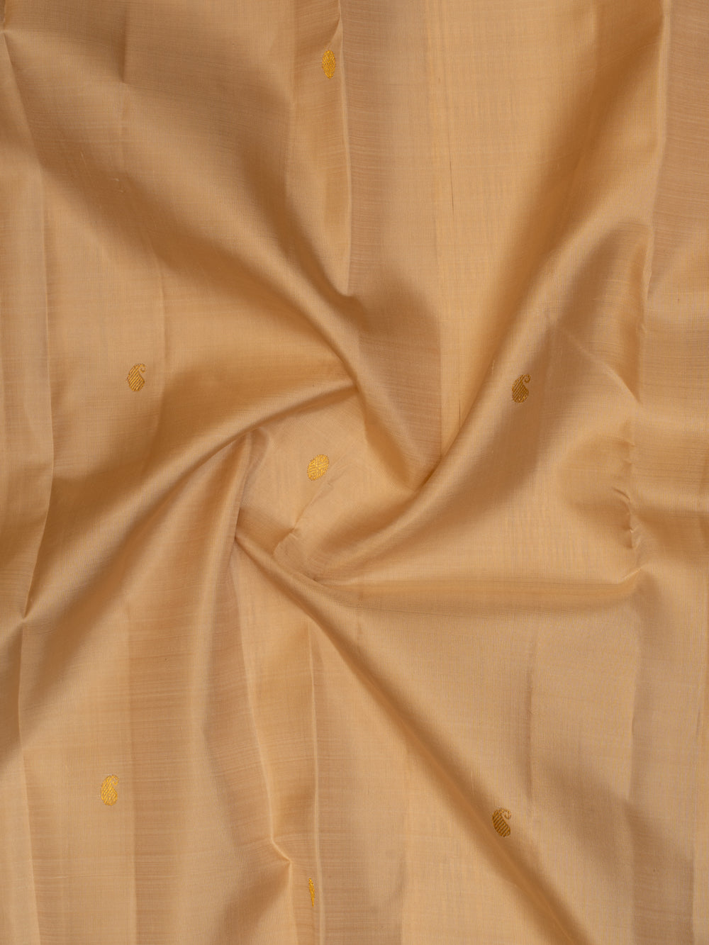 Light peach pure Kanchipuram silk saree
