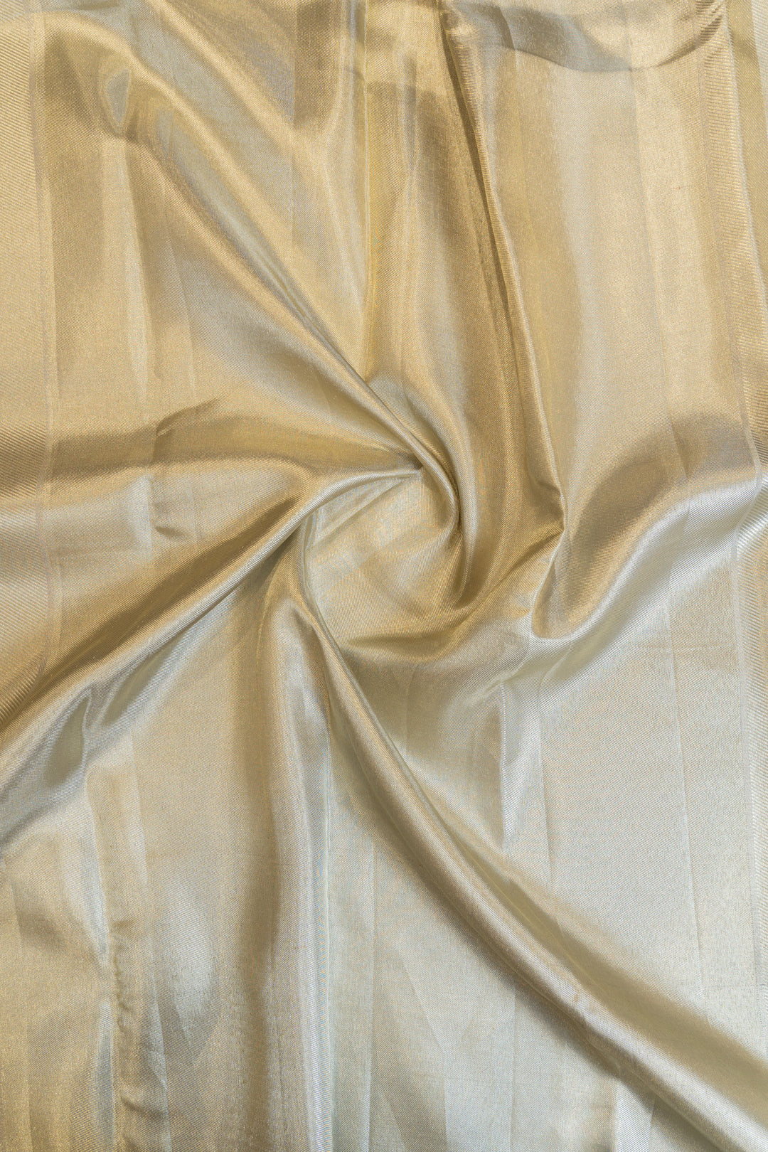 Silver and gold geometric tissue pure Kanchipuram silk saree