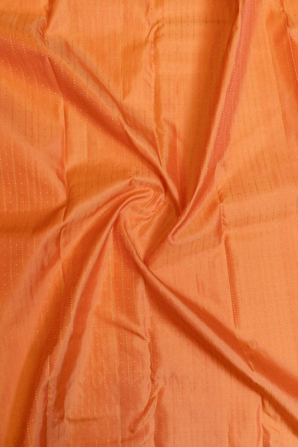 Peach zari stripes pure Kanchipuram  silk saree