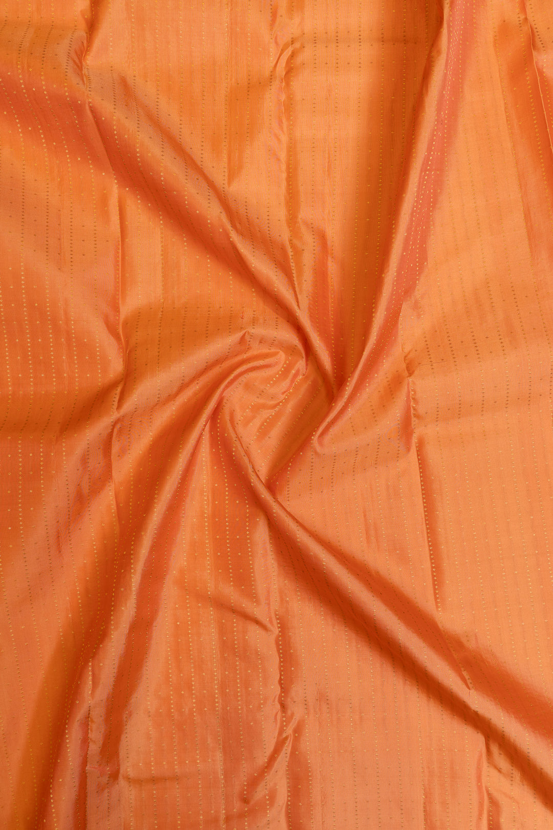 Peach zari stripes pure Kanchipuram  silk saree