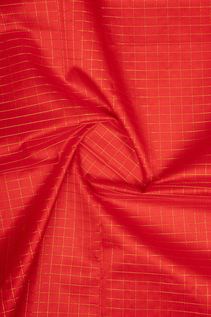 Red and Yellow Traditional Pure Silk Cotton Saree