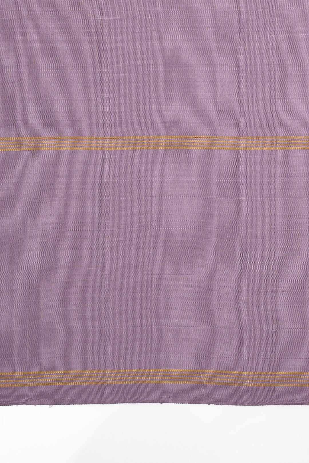 Cream and lilac multi checks pure kanchipuram silk saree