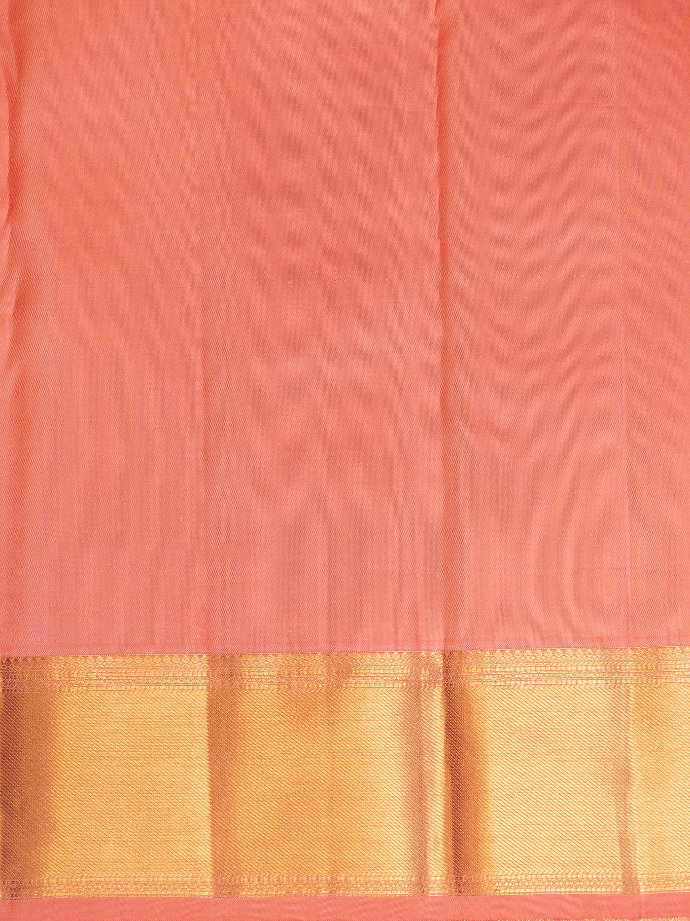 Peach Vanasingaram Brocade Pure Kanchipuram Silk Saree