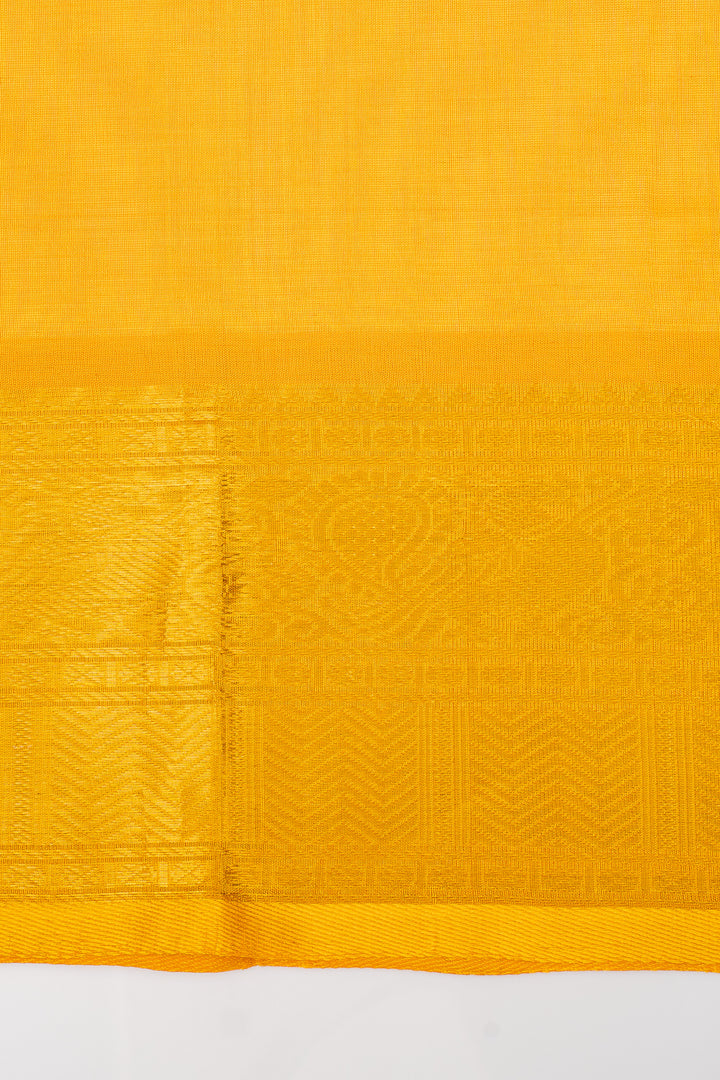 Red and Yellow Traditional Pure Silk Cotton Saree