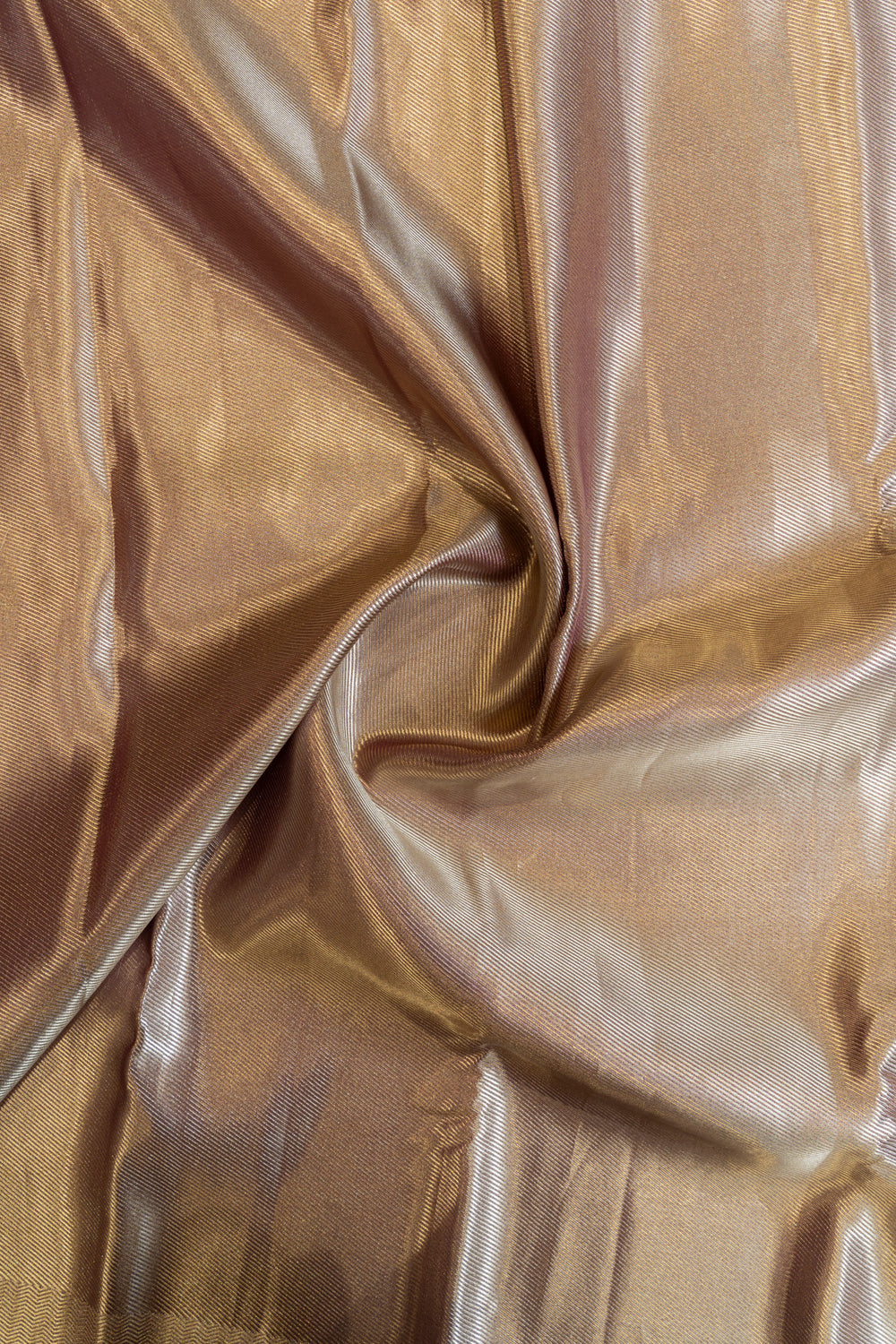 Metallic lilac tissue brocade pure kanjivaram silk saree