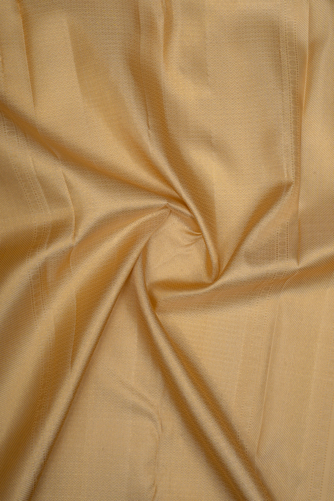 Champagne gold paisley brocade pure kanchipuram silk saree
