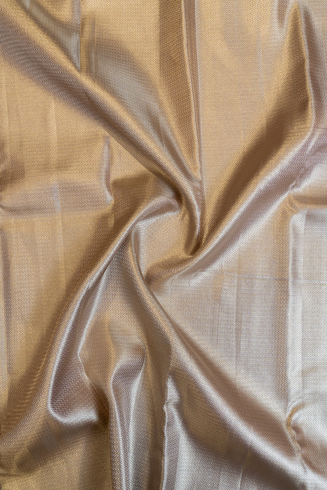 Metallic purple tissue brocade pure kanjivaram silk saree