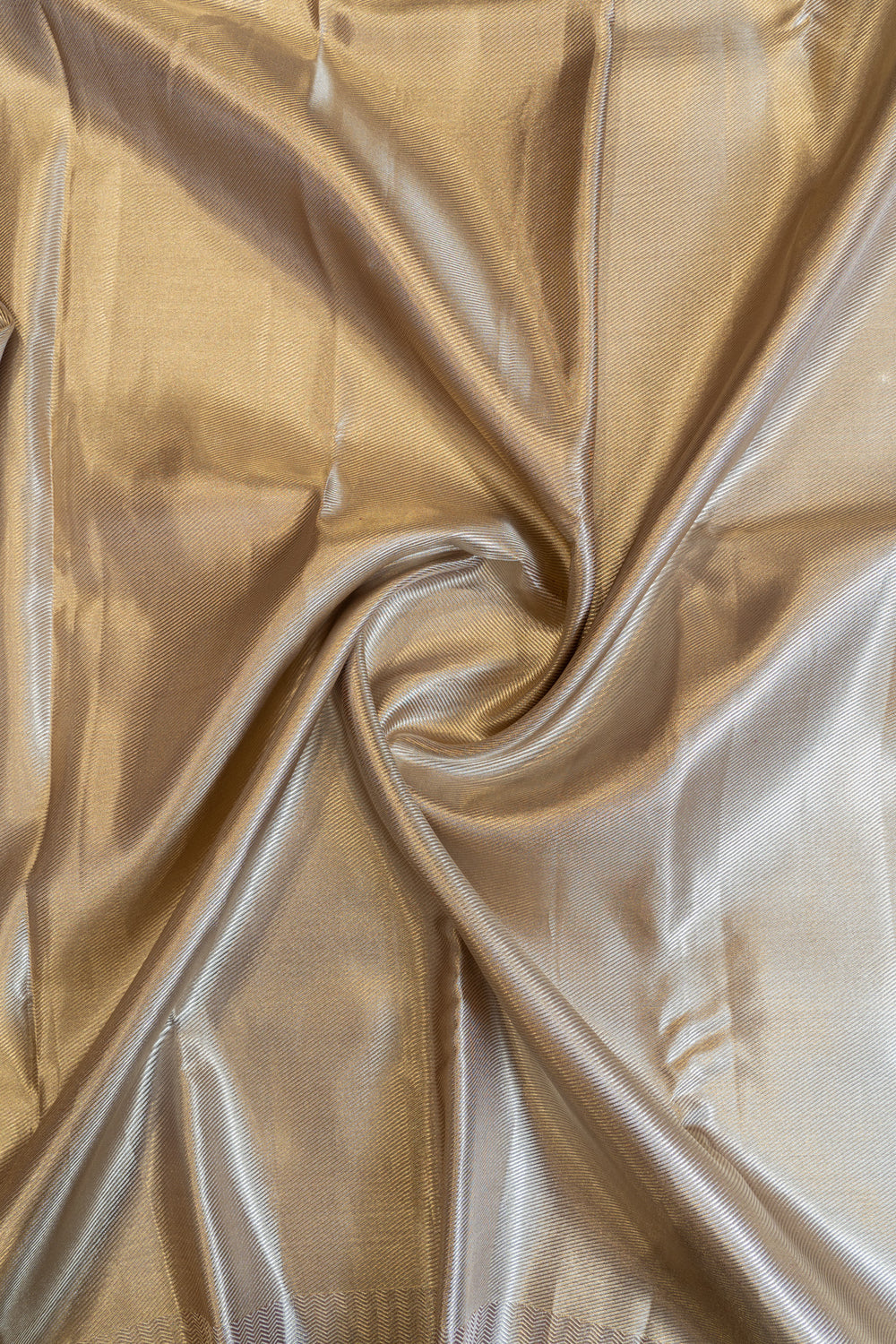 Metallic purple tissue brocade pure kanjivaram silk saree