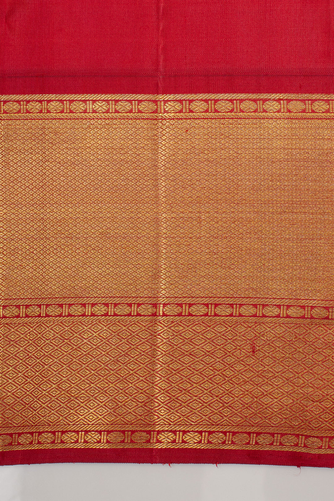 Lakshmi red brocade pure kanchipuram silk saree