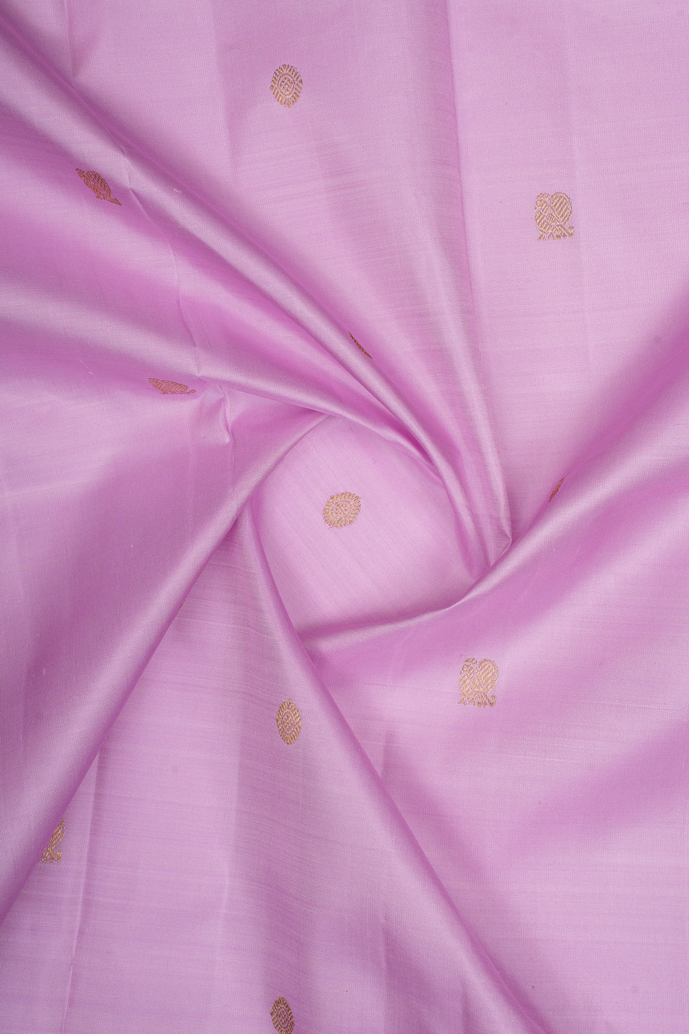 Lilac and Purple Rettai Pettu Vintage Pure Kanchipuram Silk Saree