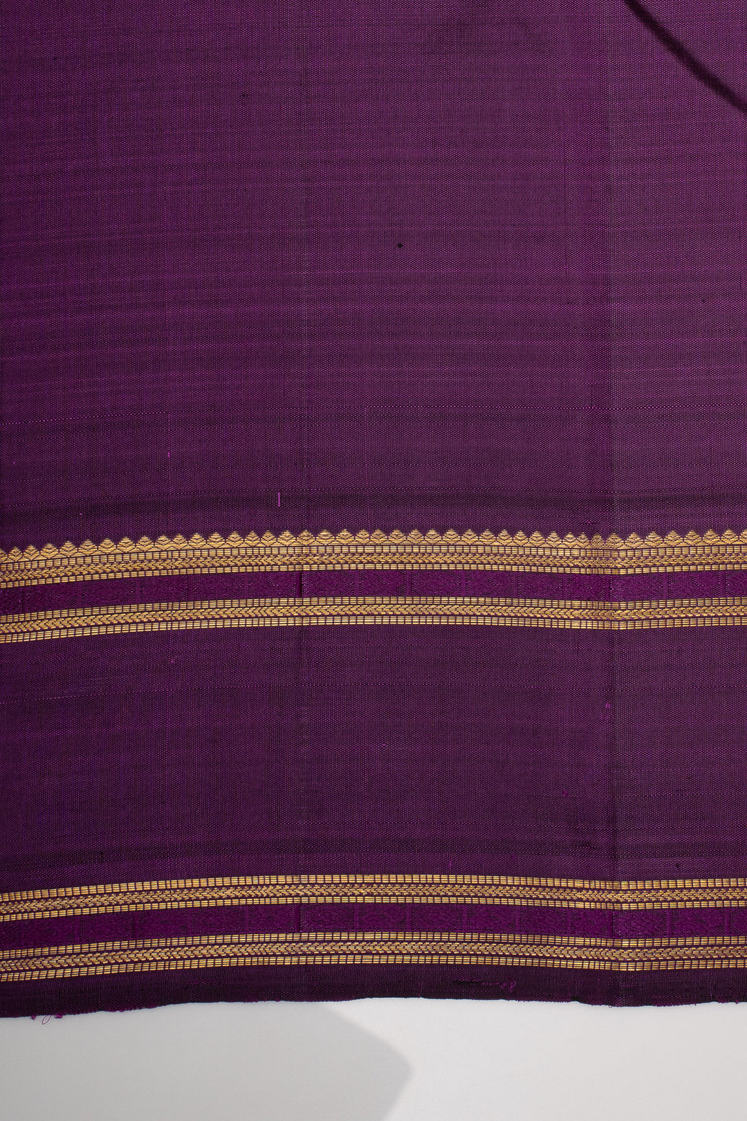 Lilac and Purple Rettai Pettu Vintage Pure Kanchipuram Silk Saree