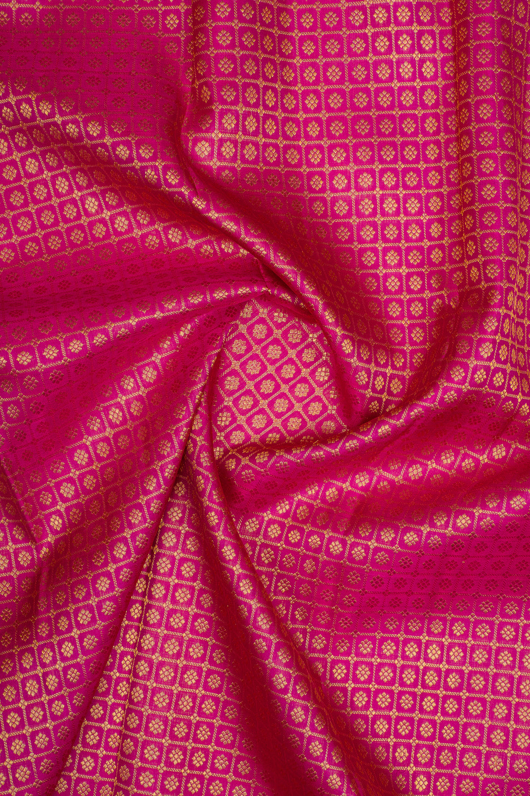 Magenta brocade pure kanchipuram silk saree