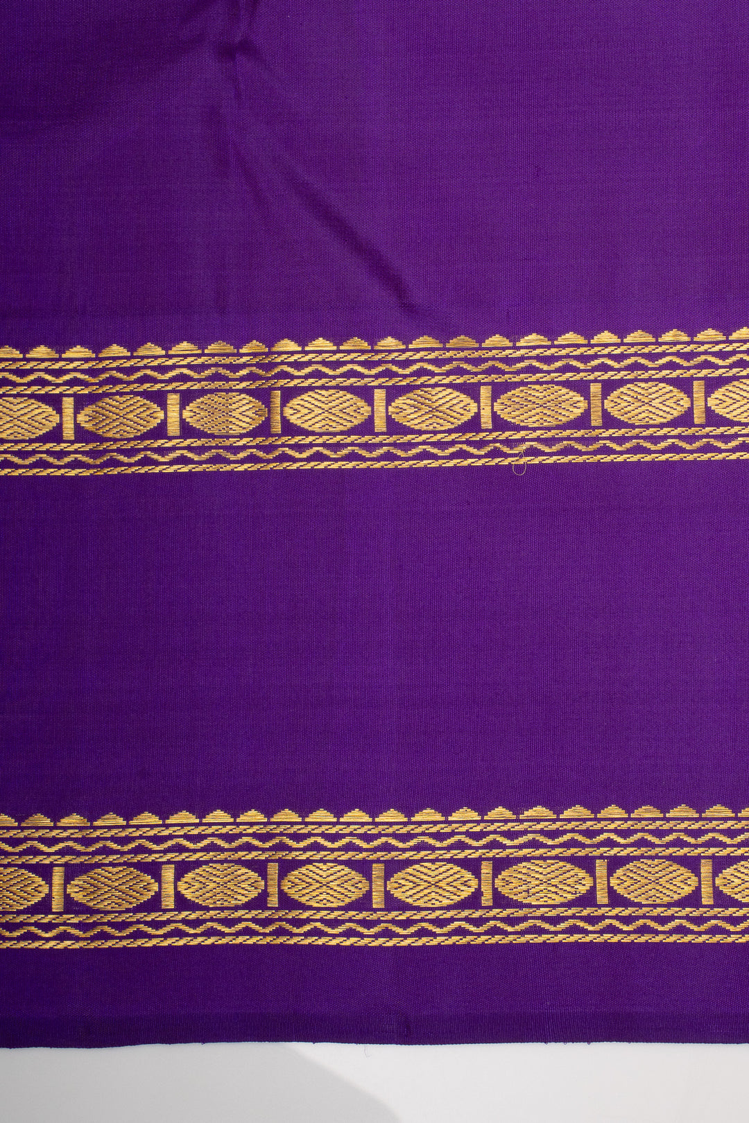 Red Temple Stripes Pure Kanchipuram Silk Saree