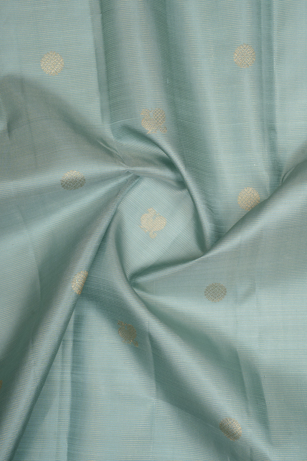 Baby Blue Vairaoosi Pure Kanchipuram Silk Saree