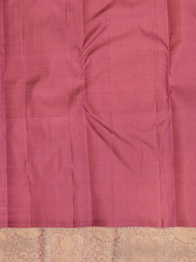 Lavender brocade pastel pure Kanchipuram silk saree