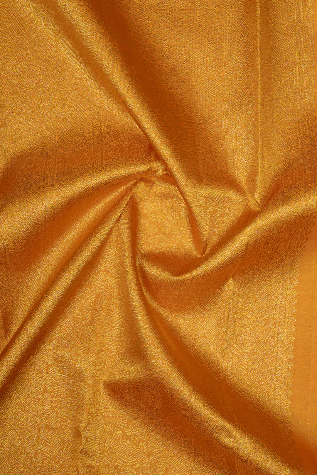Red and yellow brocade Beetu butta pure kanchipuram silk saree