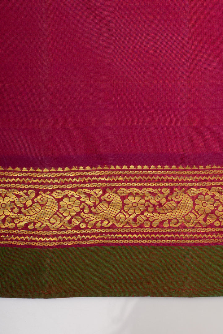 Mustard Traditional Pure Kanchipuram Silk Saree