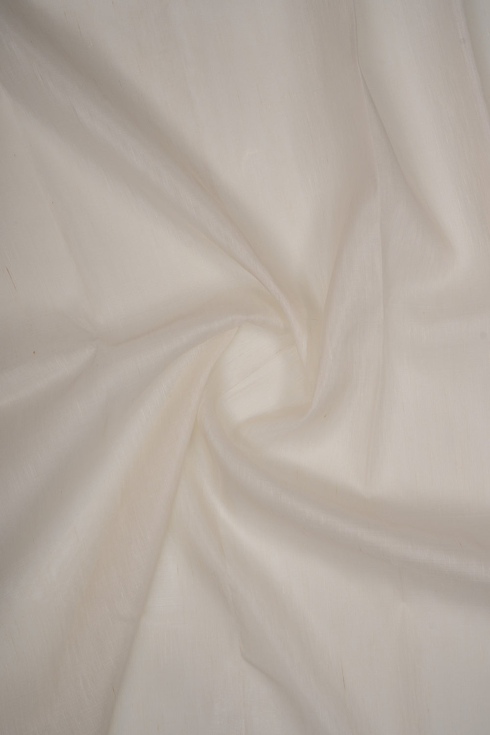 White and black linen Kanchipuram silk saree