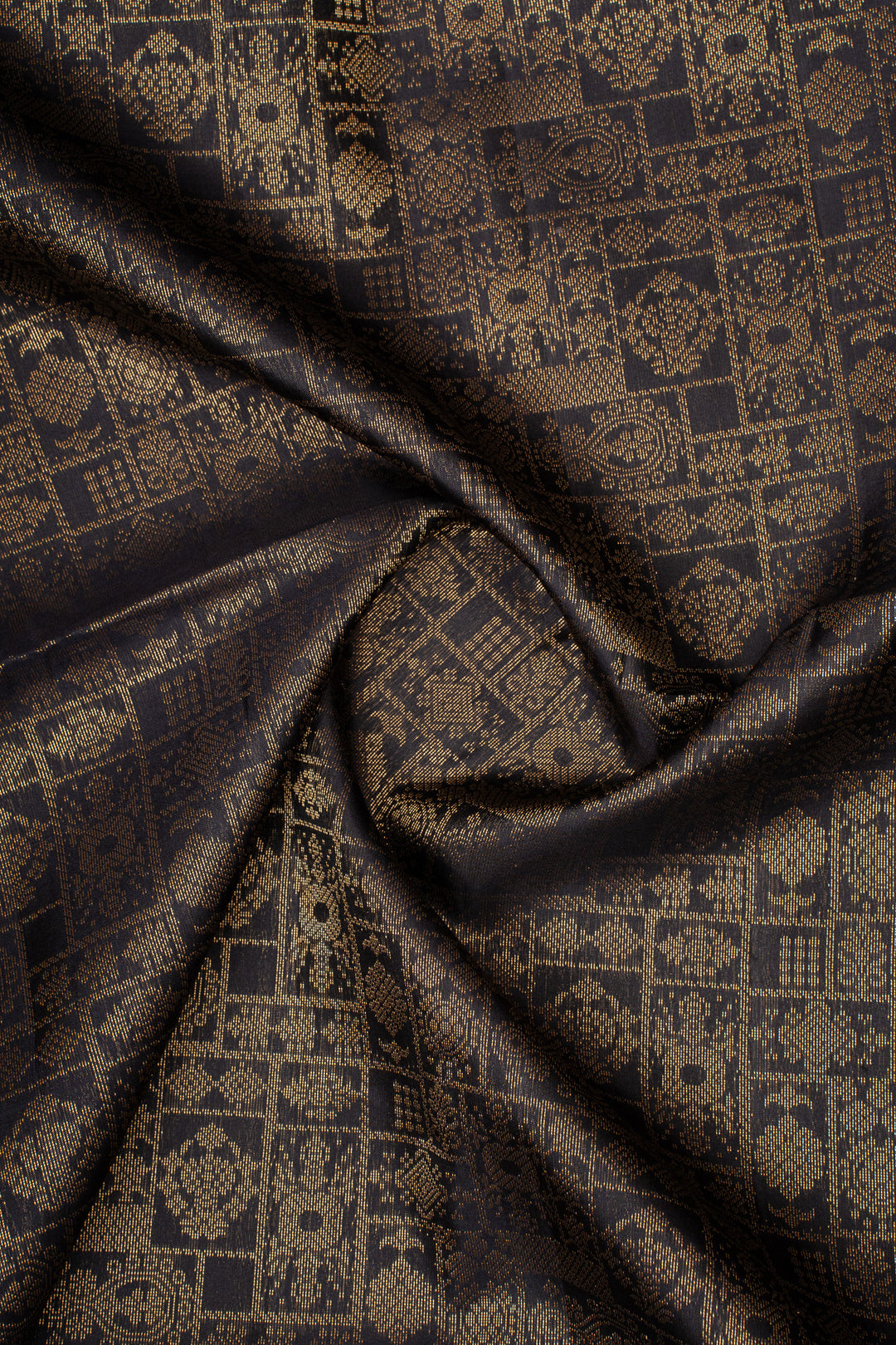 Black Traditional Pure Soft Silk Saree