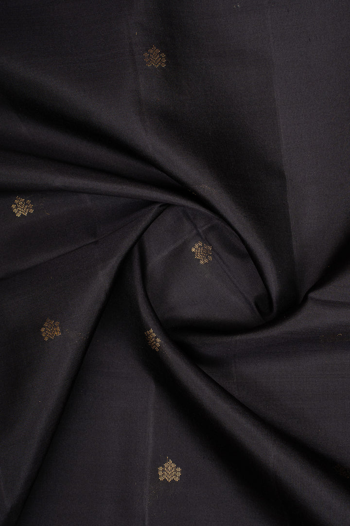 Black Traditional Pure Soft Silk Saree