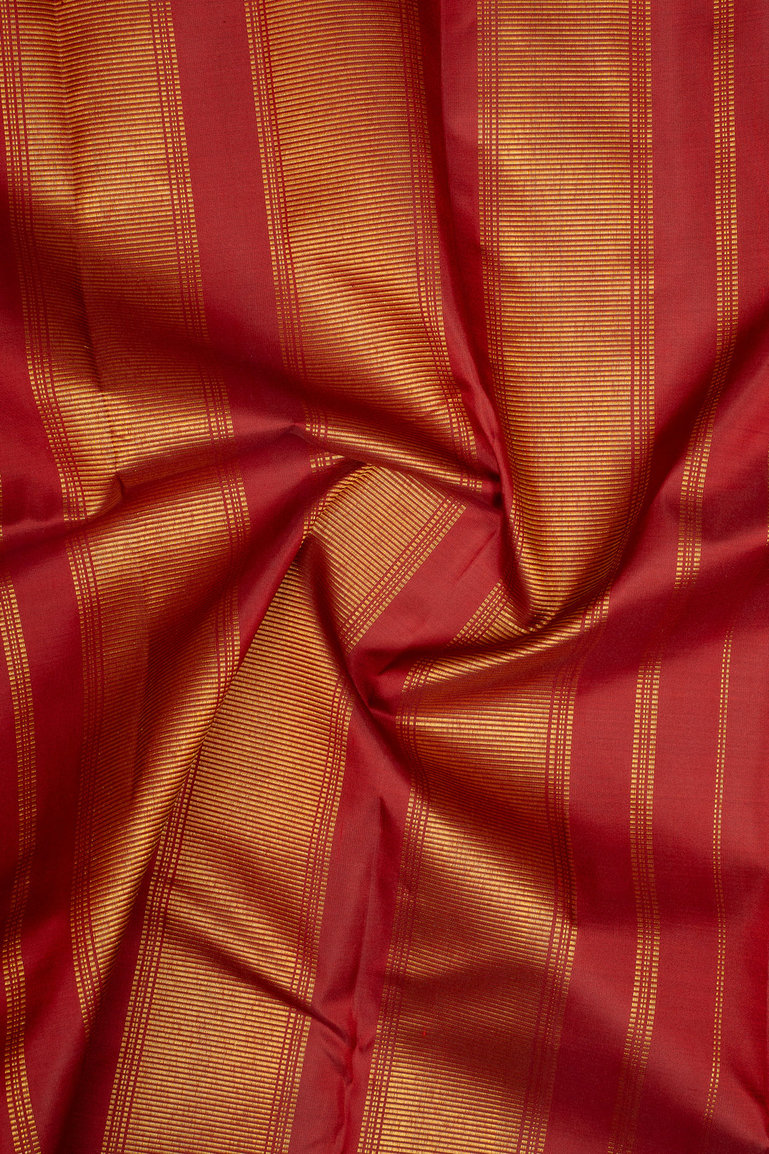 Orange &amp; Maroon Traditional Pure Kanchipuram Silk Saree