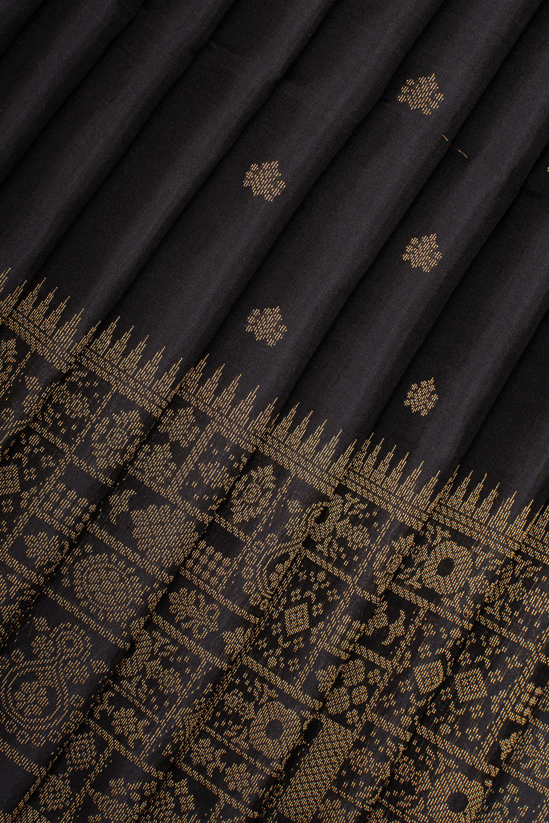 Black Traditional Pure Soft Silk Saree