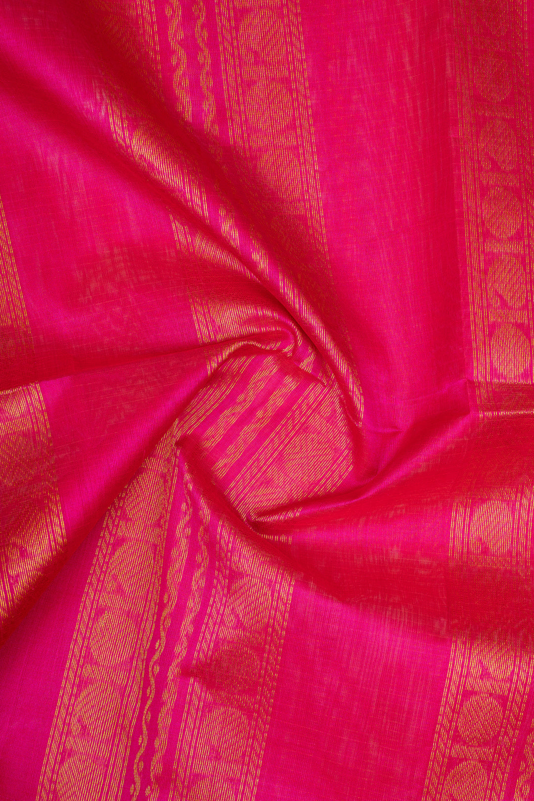 Light Green and Pink Thread Checks Pure Silk Cotton Saree