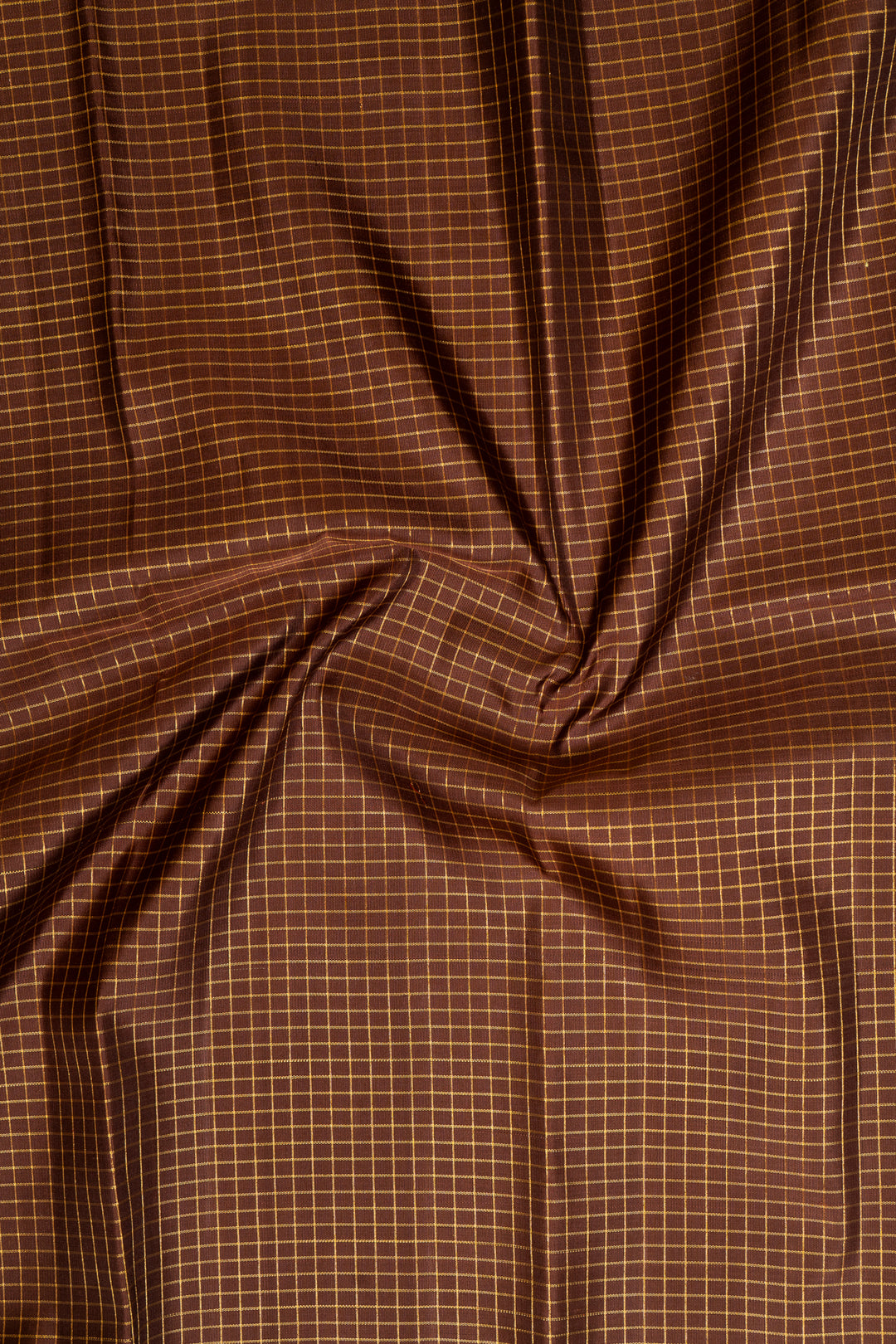 Brown and Green Pure Zari Kanchipuram Silk Saree - Clio Silks
