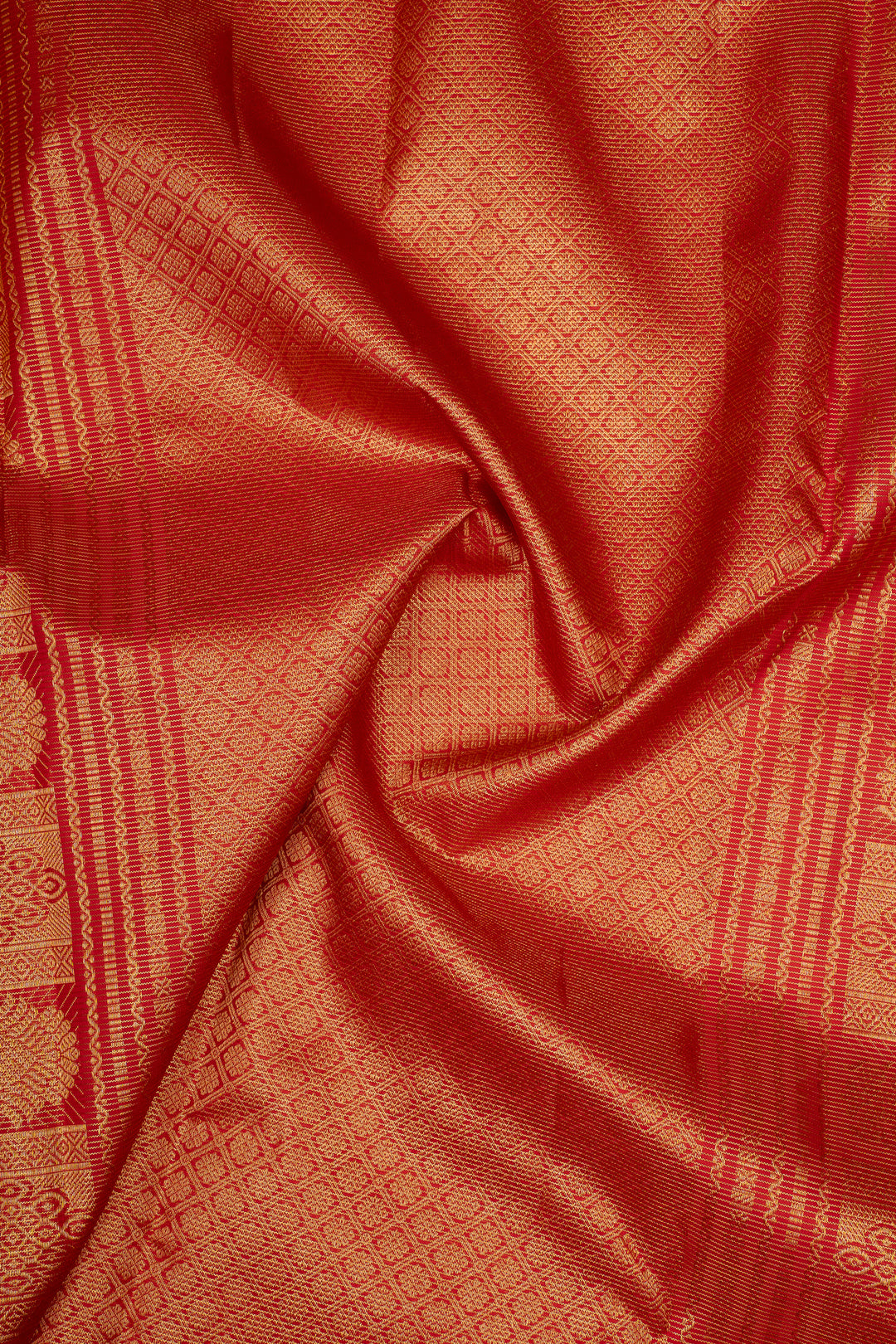Red Vairaoosi Pure Kanchipuram Silk Saree