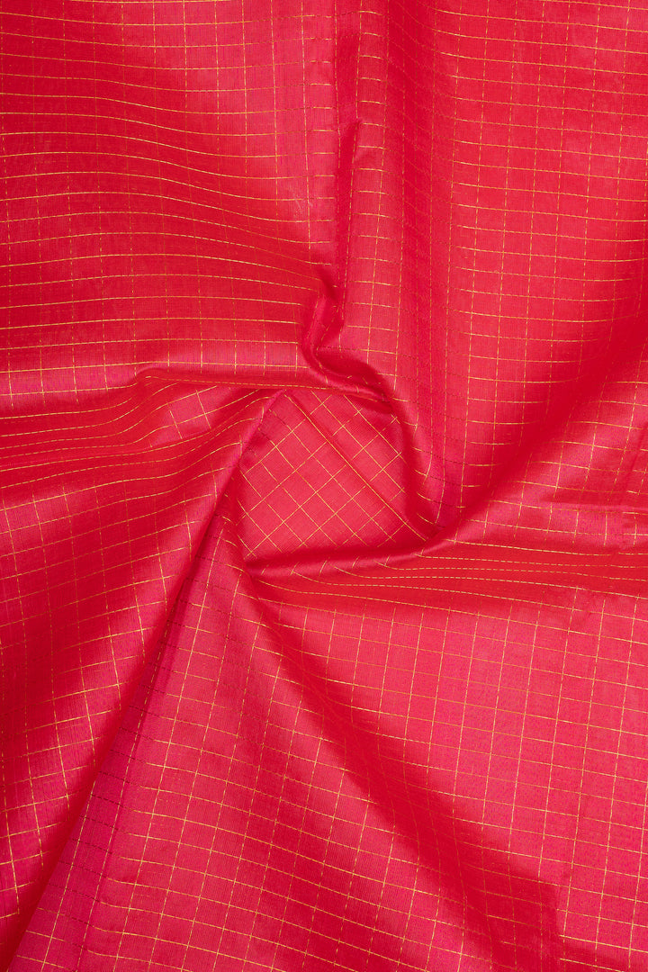 Pink stripes pure silk cotton saree