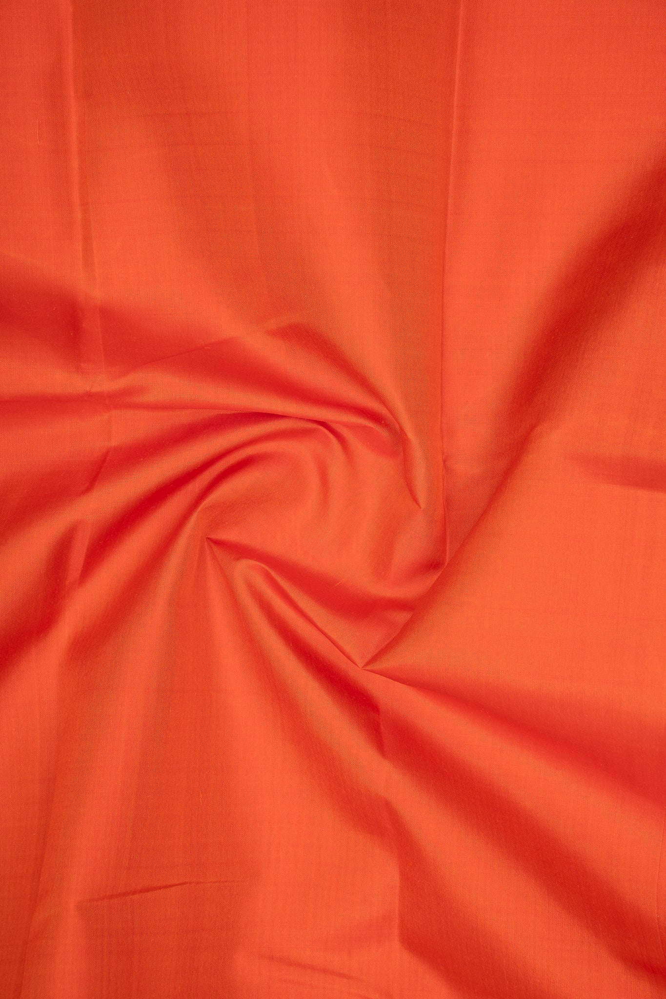 Orange and Black Without Zari Kanchipuram Pure Silk Saree - Clio Silks