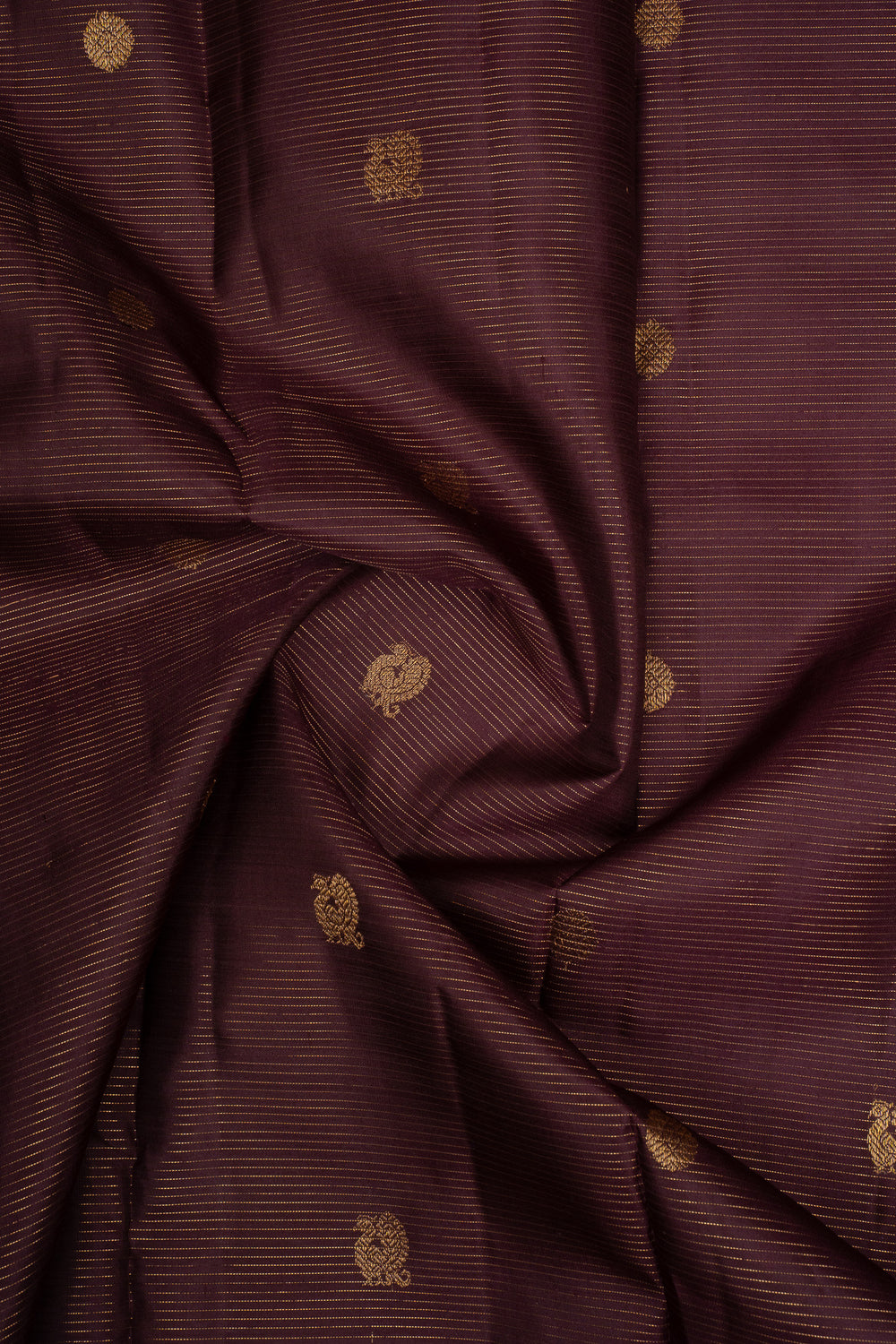 Sangria Purple Vairaoosi Pure Kanchipuram Silk Saree