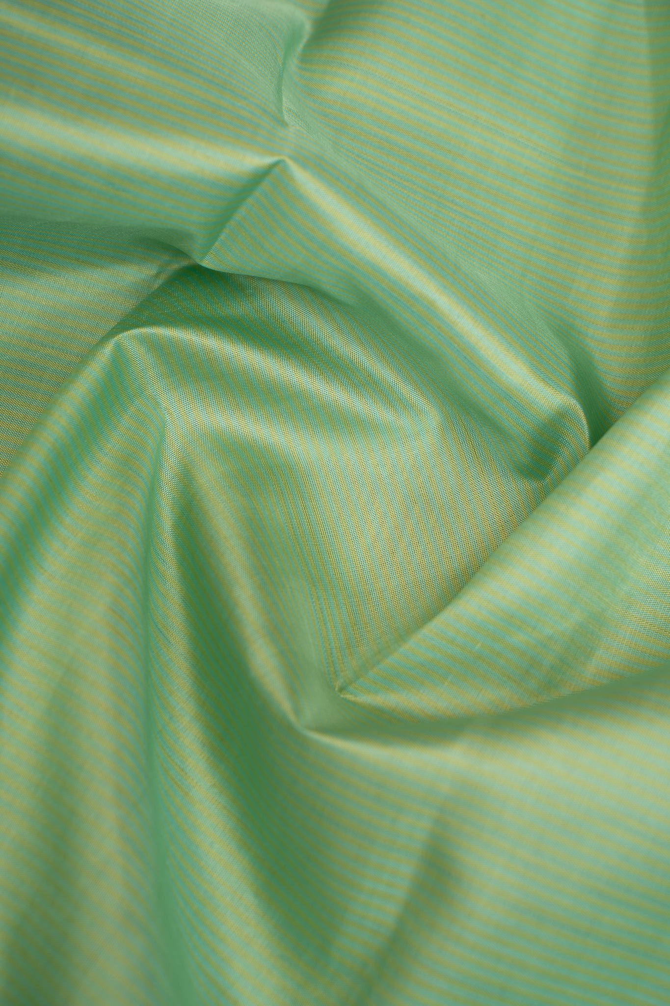 Seafoam Green and Red Pure Zari Kanchipuram Silk Saree - Clio Silks